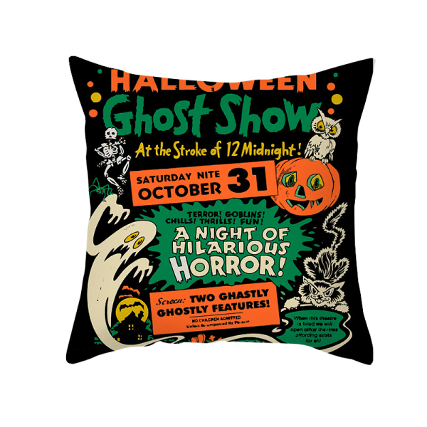 IC Halloween putetrekk, putetrekk for sofa, putetrekk, 2 stk