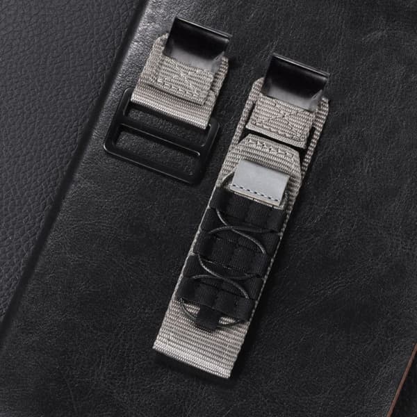 Nylon Loop -rannekello musta GARMIN 22MM -kelloon, musta Garmin 22mm -kelloon, Garmin 22mm -kelloon black For Garmin 22mm-For Garmin 22mm