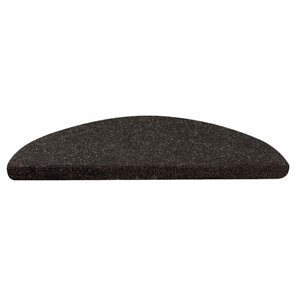 vidaXL Selvklæbende trappetrinmåtter 15 stk. 56x17x3 cm Sort Black Svart