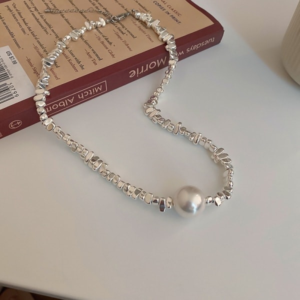 IC Pärlhalsband Krage Kedja Halsband + Armband
