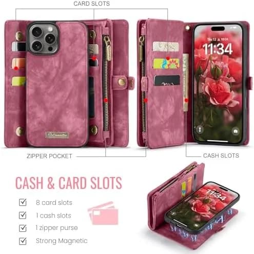caseme 008 iphone 16 pro max rød rød red