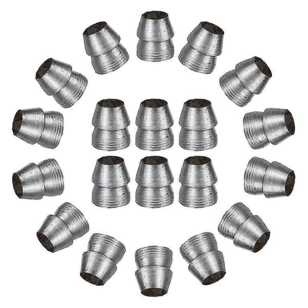 12 stk. øksekiler 13 mm økseskaft metalkile hammerforstærkningskile hammerinstallationsmateriale sølv sølv 1.20X0.80X0.80CM sølv Silver 1.20X0.80X0.80CM