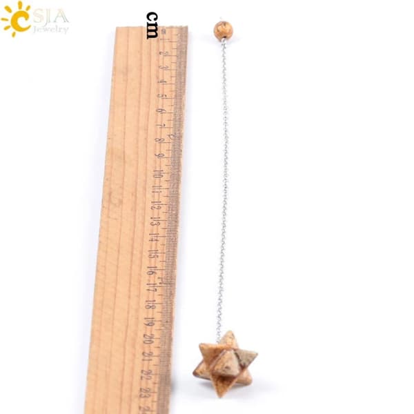 Merkabah Penduler Kvarts Pendul RØD JASPER RØD JASPER Rød Jasper Red Jasper