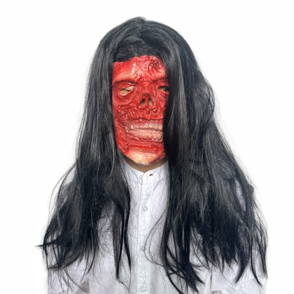 Spökhusmanuskript dödar NPC män och kvinnor mask huvudbonad Halloween rumsflykt spökhus skräckkostym MJ51 C