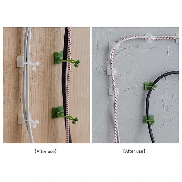 50-pakning planteklemmer Selvklebende planteklatrevegg (hvit medium) 白色 Medium 白色 Medium 白色 Medium