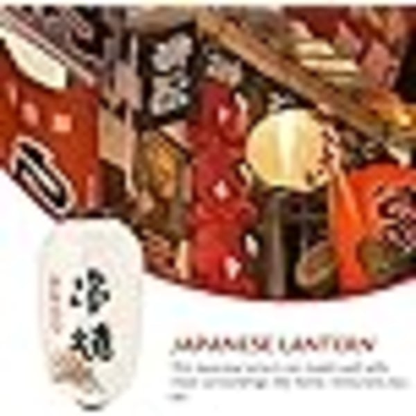 IC Japansk lykta Traditionell utomhushängande lykta Sushirestaurang Vita lampskärmar för sushifest utomhusdekor