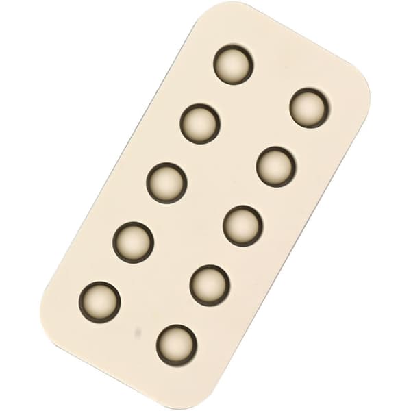 Dronningbie Ymptekopper Silikonform Birøkt Bivoks Dronningcellekopper 2 Rader Lagingsform 96 x 48 x 14 mm, DUBUNS