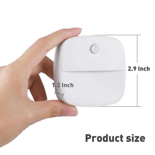 LED Väggnattlampa med Rörelsesensor - 3-pack - Vit - Modern Skandinavisk Stil