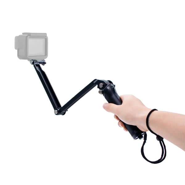 För gopro9 8 tillbehör 3-vägs selfie stick vikbar tri-fold selfie stick mobiltelefon selfie stick 1 st ScrollsQY
