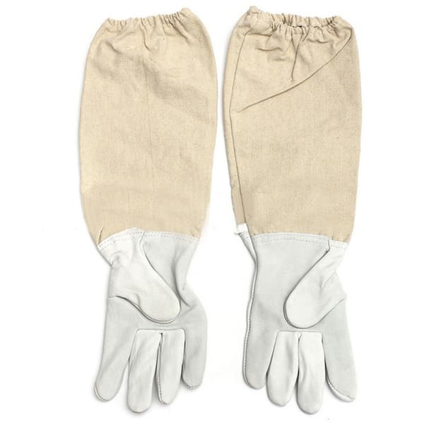Bihandsker Åndbare Gedeskind Polyester Bomuld Med Elastiske Manchetter Stikbeskyttelse Til Biavl XL