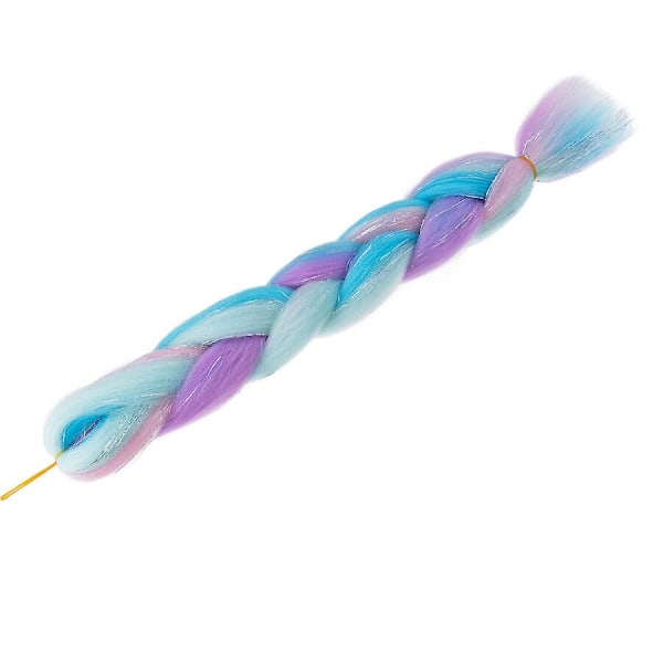 24 tommers flettehår extensions syntetisk ombre hekle fletter hår DIY jumbo flette for kvinner