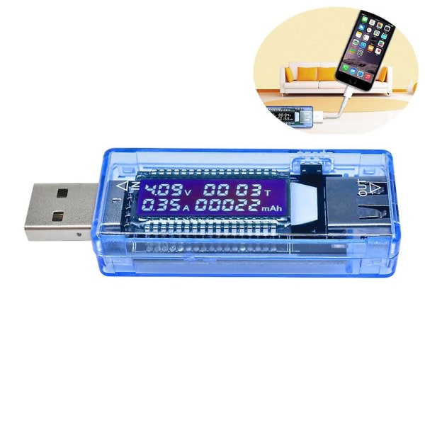 3 X USB -laddare Doctor Multimeter Laddare Detektor Power Spänningsmätare Digital Voltmeter