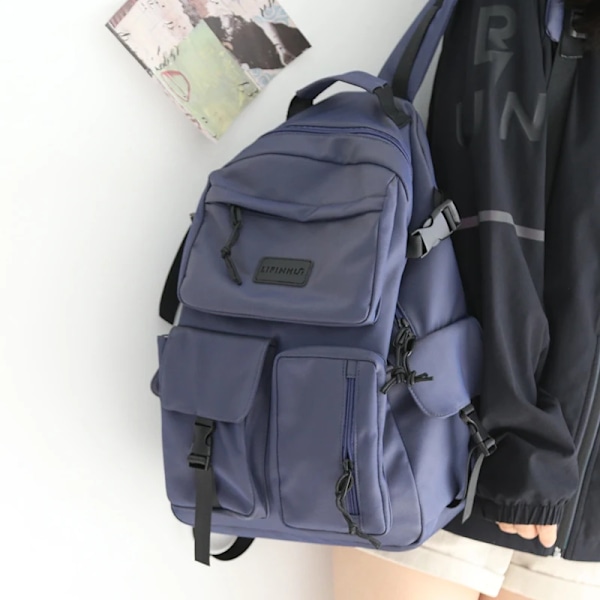 Farverig Vintage Rygsæk Mænd Kvinder 15.6 Tommer Laptop Rygsække Damer Skulder Skole Taske Til Teenage Piger Mode Bogtasker Nye Green