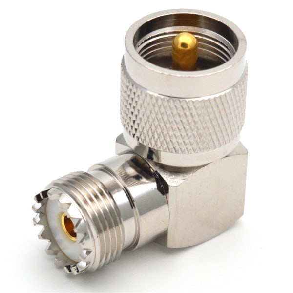 IC 1 kpl UHF SO239 naarasliitin - UHF PL259 urosliitin suorakulma R