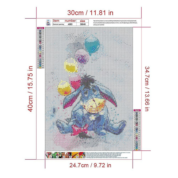 Diamantmaleri, 30x40cm Diamantmaleri Billeder Diy 5d Diamantmaleri Kits. Fuld Diamant polykrom