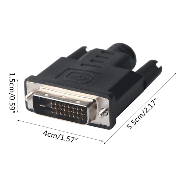 DVI EDID Dummy Plug Display Emulator Virtuell Monitor Huvudlös Spöke Adapter