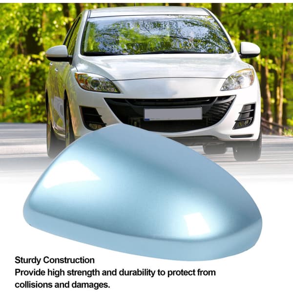 Erstatningsdeksel for sidespeil for Mazda 2007-2014 Lyseblå Høyre