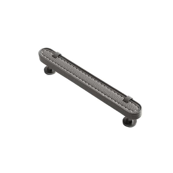 Læder Kabinet Håndtag Møbelhåndtag GRÅ 128MM grå 128mm grey 128mm