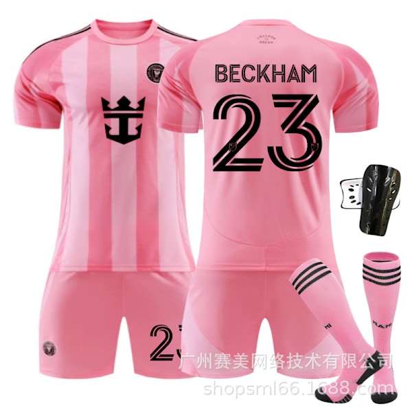 Miami International Home Stadium Nr. 10 Messi Trøje Nr. 9 Suarez 23 Beckham Børnefodbold Size 10 socks M