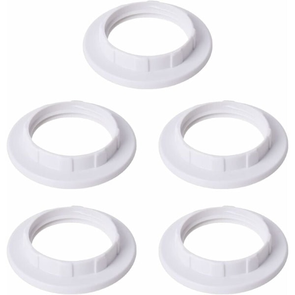 Stycken E14 Lampskärmsreduceringsring Lampskärmsring Adapter Konverteringsplatta Vit
