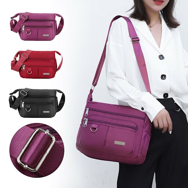 Axelväska Messenger Bags Cross Body ROSE RED rose red