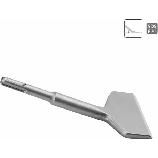 SDS Plus Flat Meisel 165mm x 75mm Vinklet Nese Meisel Profesjonell Meisel Bred Meisel for Bruk i Keramiske Gulvfliser - FS18365
