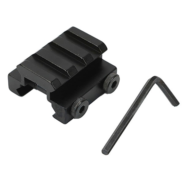 IC 20 - 20 mm Rengas Tactical Track Clamp 21 mm Korttipaikka Metsästys Kivääri Musta