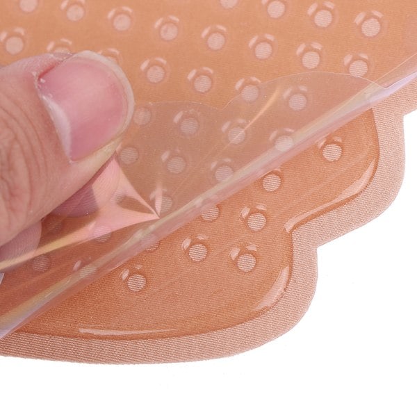 IC Kvinnor Självhäftande Axelbandslös BH Stick Gel Sexig Push Up Underkläder Nude A/B