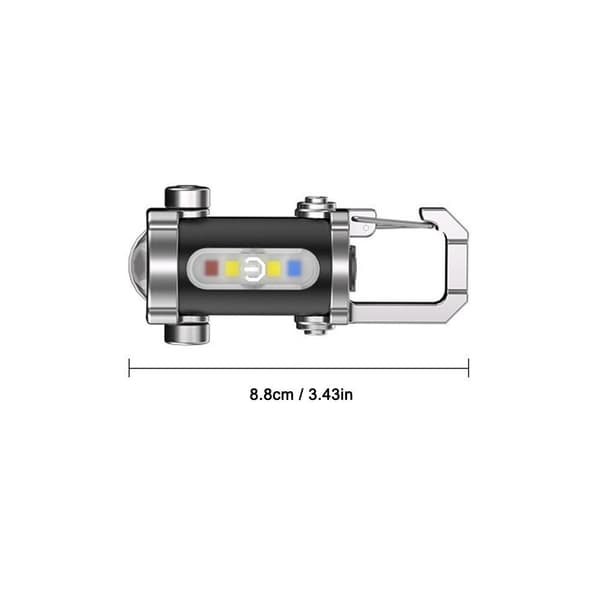 1200LM Super Bright Mini Keychain Flashlight, 2025 New Waterproof Keychain Flashlight, 3 in 1 Powerful Mini Flashlight with Power Bank & 7 Modes