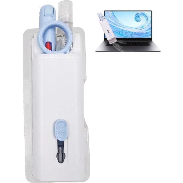 Tangentbordrengjøringssats | Telefonrengjøringssats | Multipurpose Cleaner Kit | Set white+blue