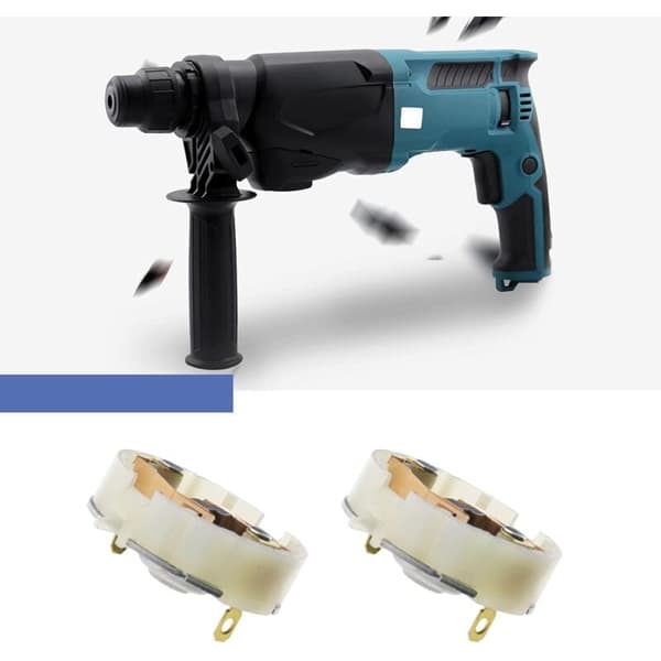 2 karbonbørsteholdere for RS550 motor og 4 karbonbørster for drilldriver