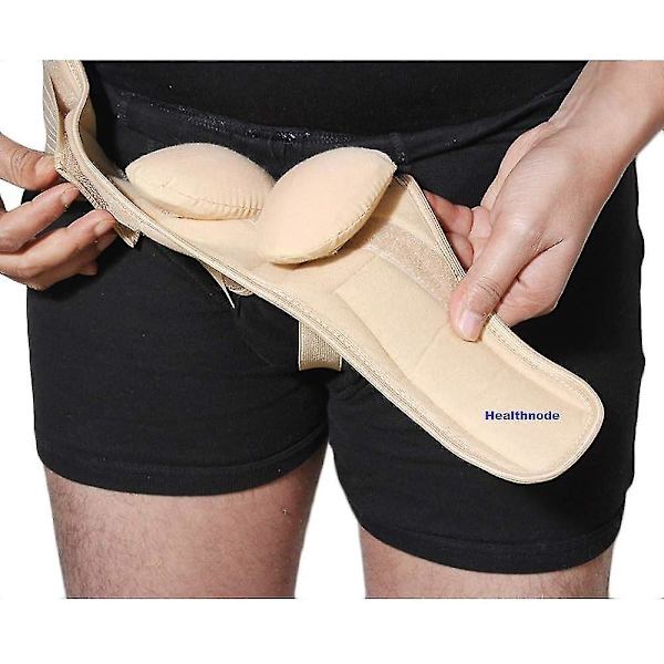 Inguinal Hernia Vyö Miehille Leikkauksen Jälkeen Hernia Kipu Relief Truss Tuki Double/single Inguinal Superior Comfort & Austable Painettava 2 Irrotettavaa F
