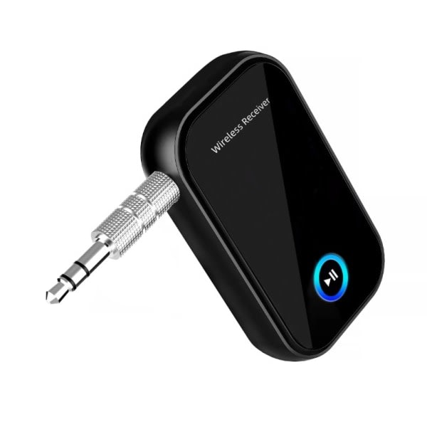 Bluetooth 5.0 Receiver AUX Adapter 3.5mm Jack Trådlös Ljud Adapter HiFi Musik Bil Bluetooth Receiver