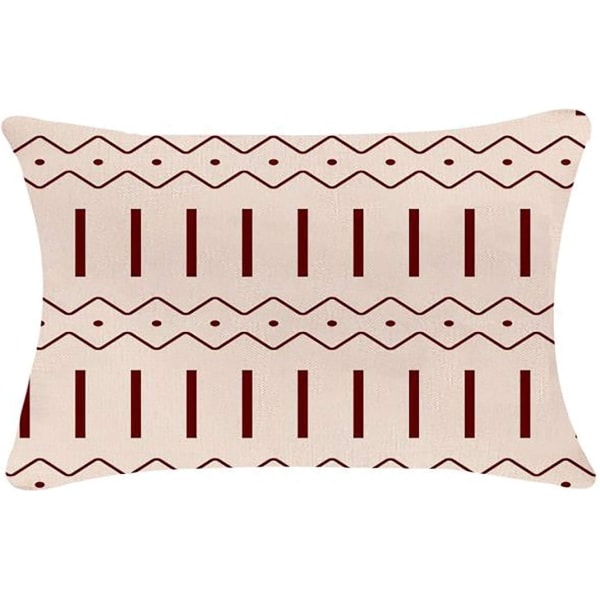 IC Lumbal Prydnadskudde Örngott 30x50 cm Set om 4, Modernt Sofföverdrag, Dekorativt Utomhus Linne Tyg Fodral för Bäddsoffa Bil 30x50cm