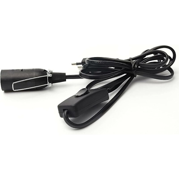 Kabel med bryter for saltlampe - 1,8 m - Sokkel for saltlampe