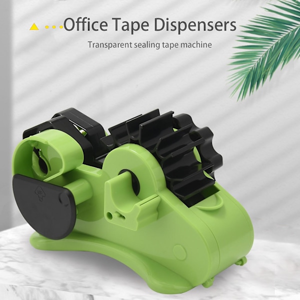 Emballeringsbånddispenser med rum til opbevaring og 1 tommer og 3 tommer dobbeltrullekerner, halvautomatisk Des