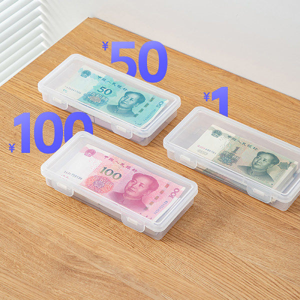 IC Bærbar oppbevaringsboks Seddelalbum Valuta Case CB