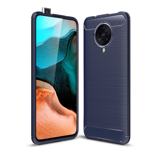Carbon Flex Xiaomi Poco F2 Pro / Xiaomi Redmi K30 Pro Cover - Blå Blå Blue