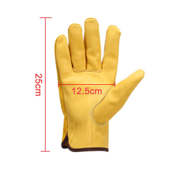 IC Hagehansker Arbeidshansker med elastiske mansjetter for menn og X-Large