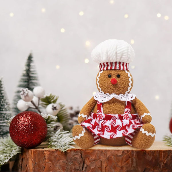 Pepparkaksgubbe Plyschdocka - Mysig Julduk Leksak Boy