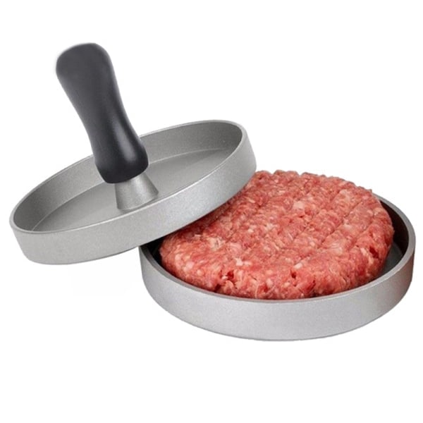 IC Non-stick hamburgerpress i aluminium, hamburgare för grillning, aluminium non-stick hamburgerpress