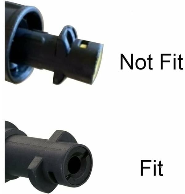Højtryksrenserpistoladapter med 1/4-tommer lynkobling til Kärcher K2, K3, K4, K5, K6 og K7 modeller