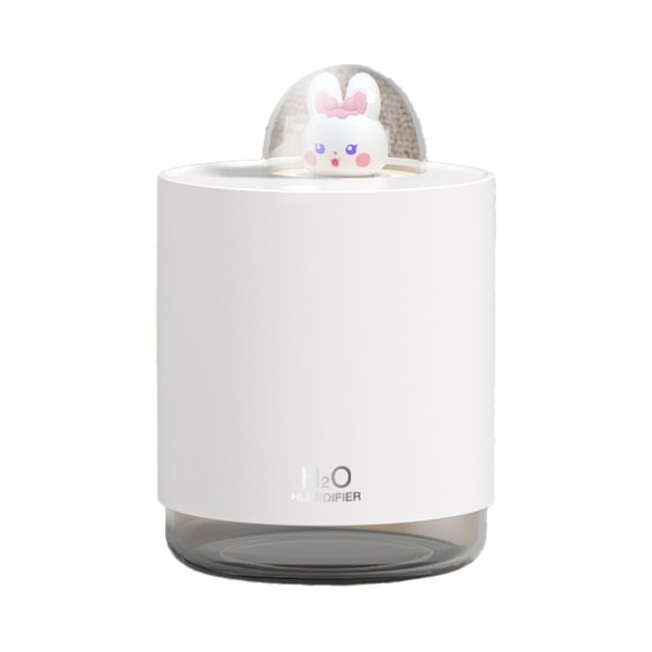 IC Mini Bærbar Bord Luftfugter - Sød Kanin USB Cool Mist Air Hvid