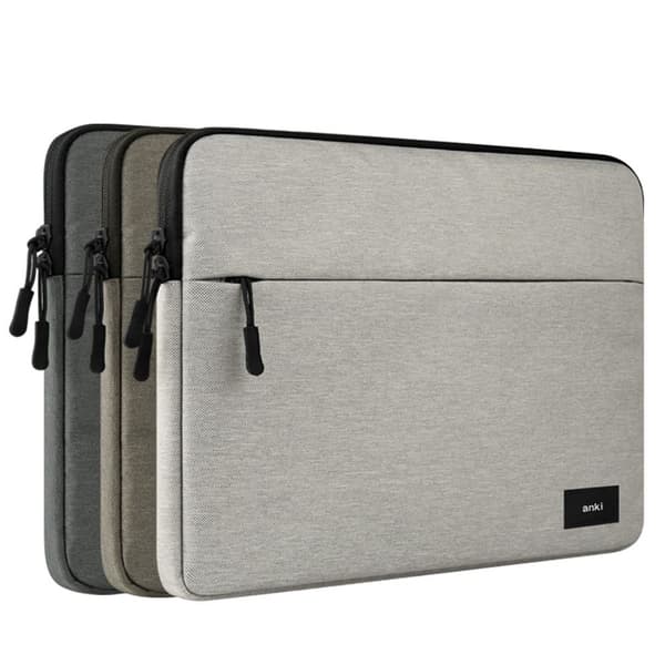 11-15,6 tommer taske med laptop-etui Lysegrå 13 tommer Light Grey 13.3 inch
