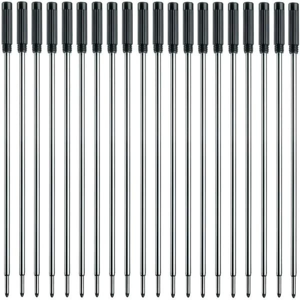 20 stycken Cross Pen-patroner med svart bläck