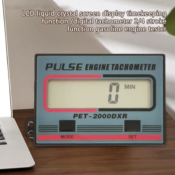 Digitaalinen kierroslukumittari ja ajastin - moottorin pulssitunnistin, 1~99999 minuuttia, induktiivinen muotoilu