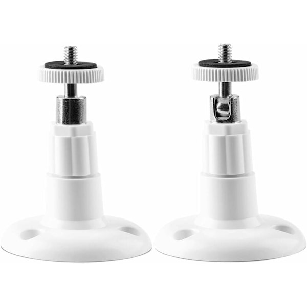 (2-pack) Väggfäste för inomhus-/utomhussäkerhetskamera, justerbart takfäste för Arlo, Arlo Pro och andra kompatibla modeller (vit)