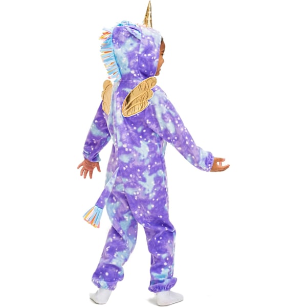 Enhörning Pyjamas för Barn Djursovkläder Toddler Flickor Romper Kostym för Halloween Födelsedagsfest Lila
