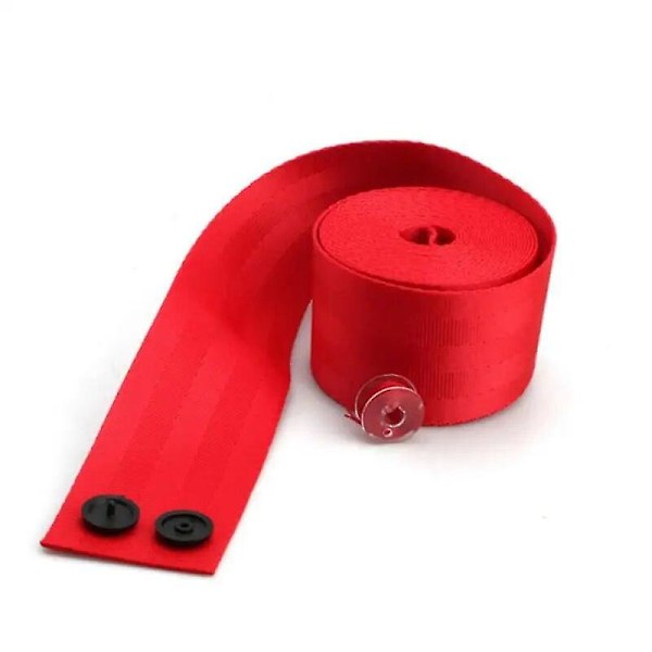 Universal 3,6 m sikkerhedssele til bil 4,8 cm bred farverig imitation nylon bil modificeret sikkerhedssele sele stropper
