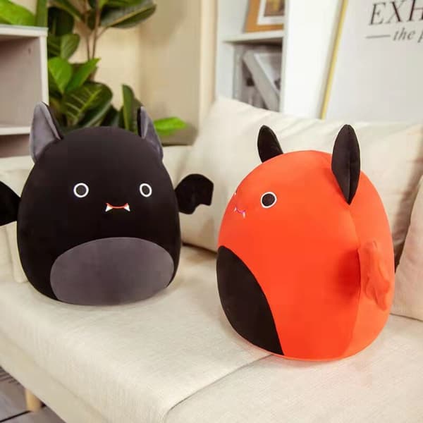 Squishmallows Docka Plyschleksak Kudde Fylld Kudde Tecknad Mjuka Leksaker Barnpresent Red Bat
